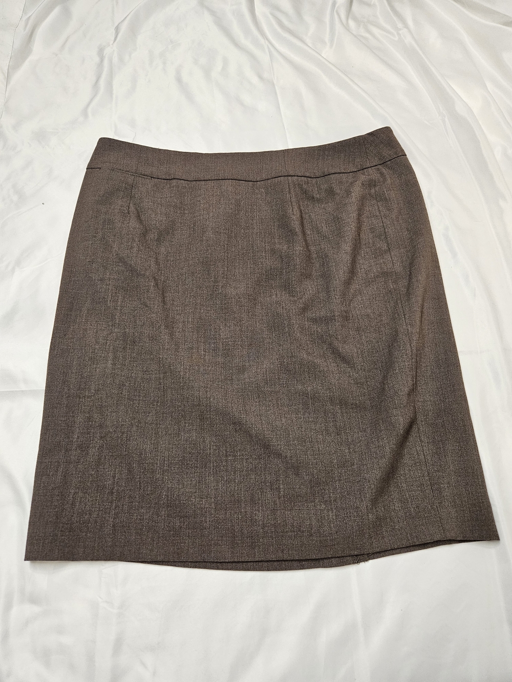 Calvin Klein Brown Heathered Pencil Skirt